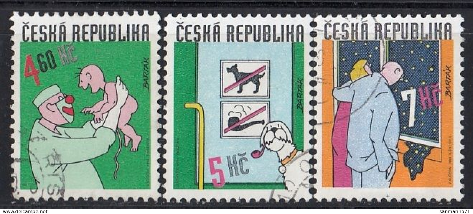 CZECH REPUBLIC 231-233,used,falc Hinged - Used Stamps