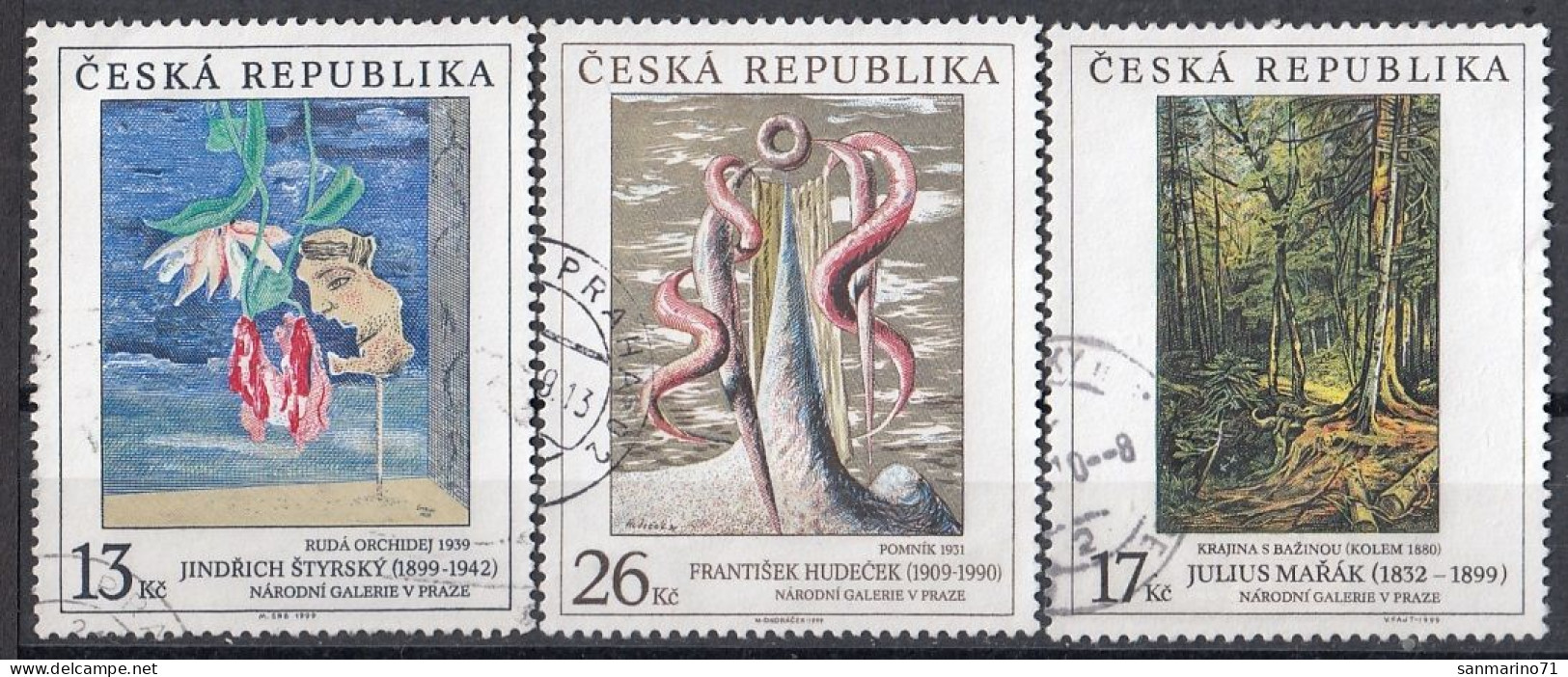 CZECH REPUBLIC 236-238,used,falc Hinged - Used Stamps