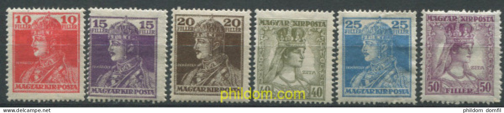 700994 HINGED HUNGRIA 1918 REY CARLOS IV Y REINA ZITA - Unused Stamps