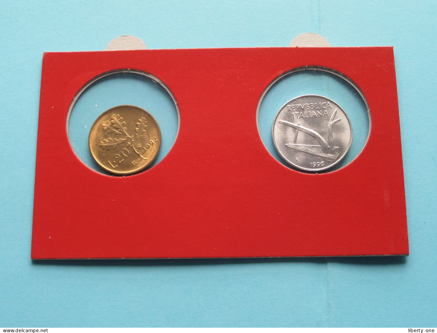 Set Of 2 Coins > 10 Lires (1996) & 20 Lires (1992) > ( Monnaies Du Monde > Editions ATLAS ) ITALIE ( Voir SCANS ) ! - Altri & Non Classificati