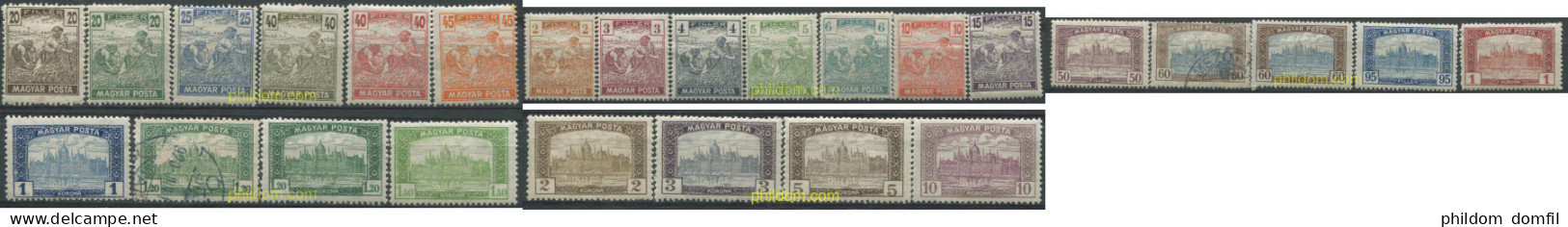 700998 HINGED HUNGRIA 1919 MOTIVOS VARIOS - Unused Stamps