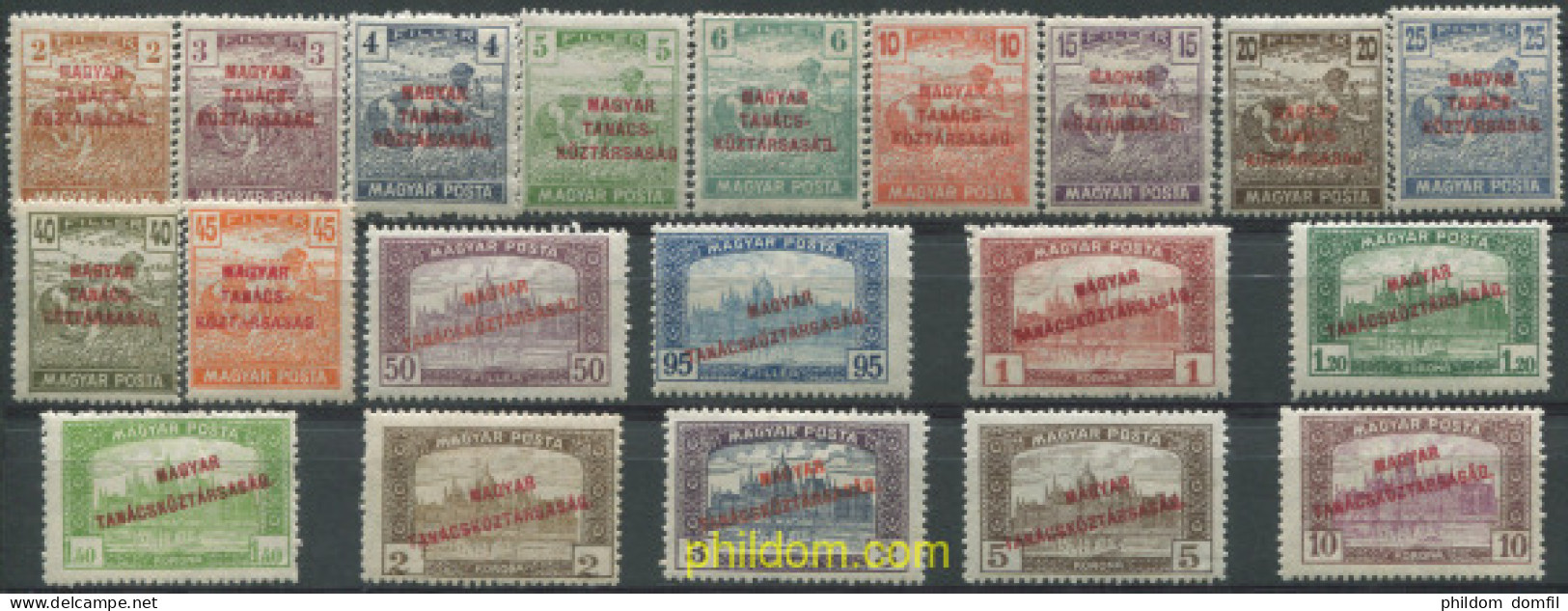 701001 HINGED HUNGRIA 1919 MOTIVOS VARIOS - Unused Stamps