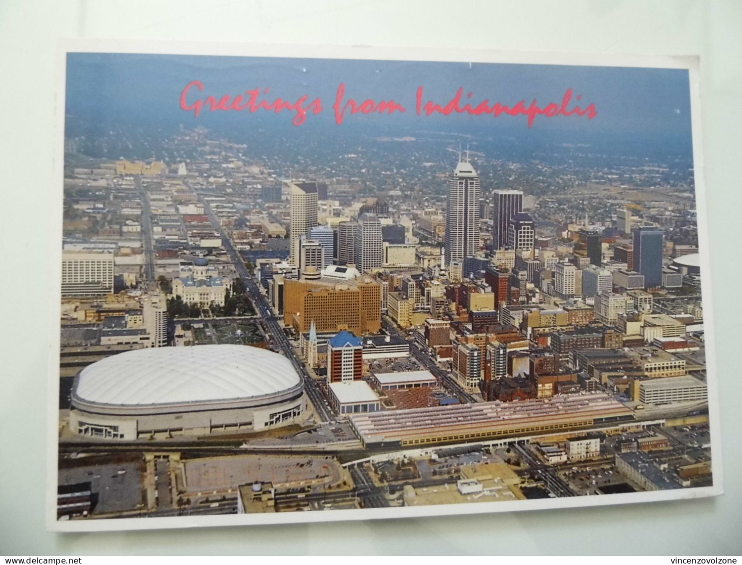 Cartolina Viaggiata "GREETINGS  FROM INDIANAPOLIS" 1996 - Indianapolis