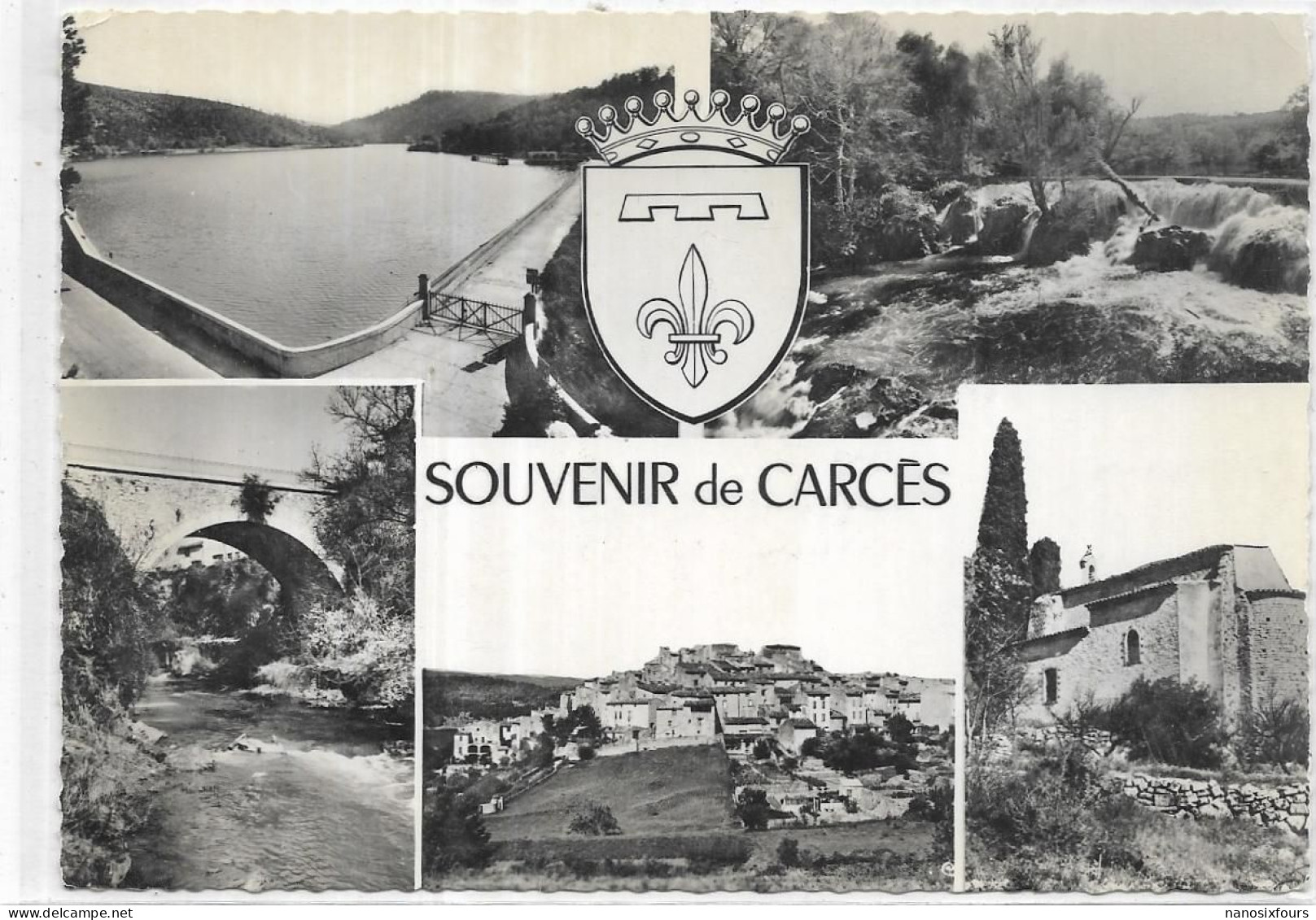 D 83. CARCES. SOUVENIR  CARTE ECRITE - Carces