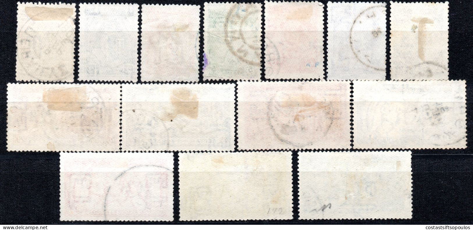 1496. GREECE 1906 2nd. OLYMIC GAMES SC.184-197 Y.T.165-178 USED SET.6 SCANS - Used Stamps