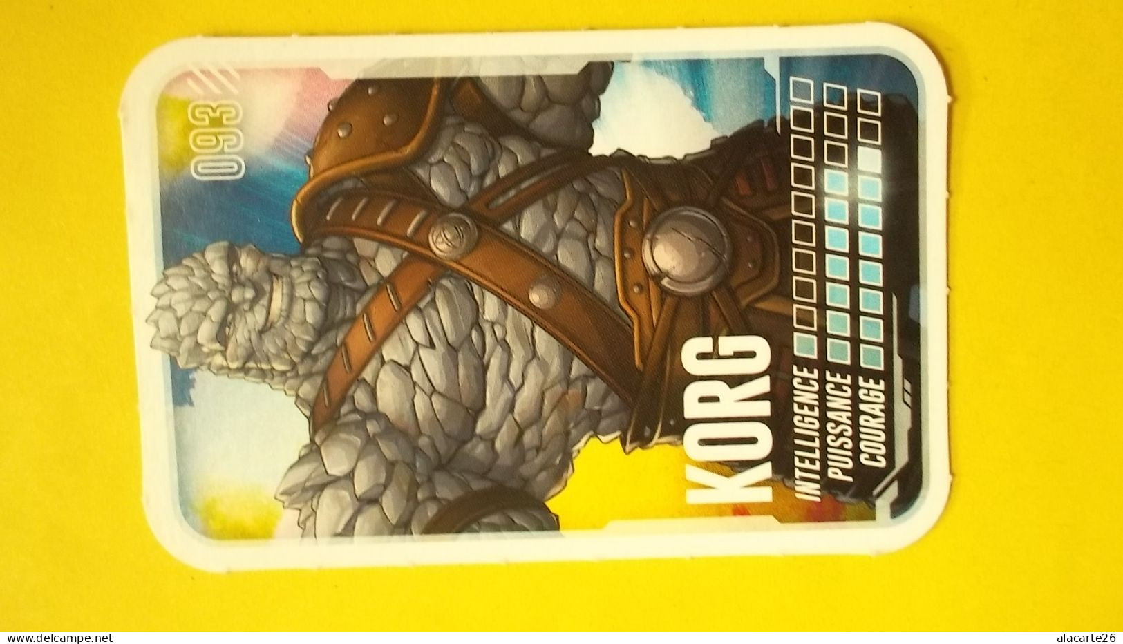 CARTE MARVEL PARS EN MISSION E.LECLERC " KORG" N°093 - Marvel