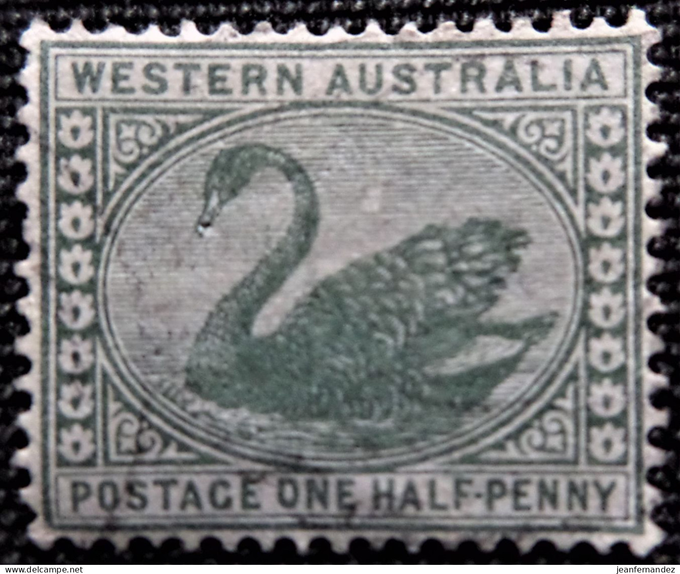 Australie  Western Australia 1885 Black Swan Stampworld N° 30 - Gebraucht