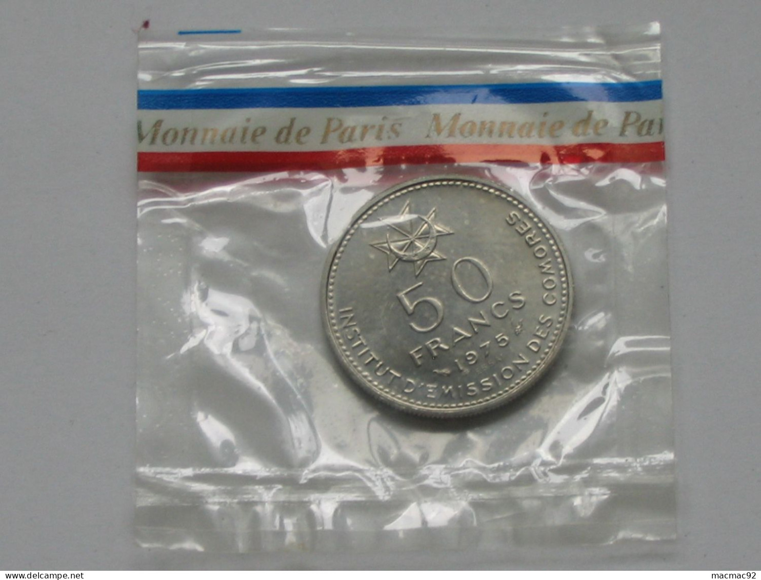 RARE ESSAI DE 50 Francs 1975 - COMMORES Institut D'émission Des Commores **** EN ACHAT IMMEDIAT **** - Komoren