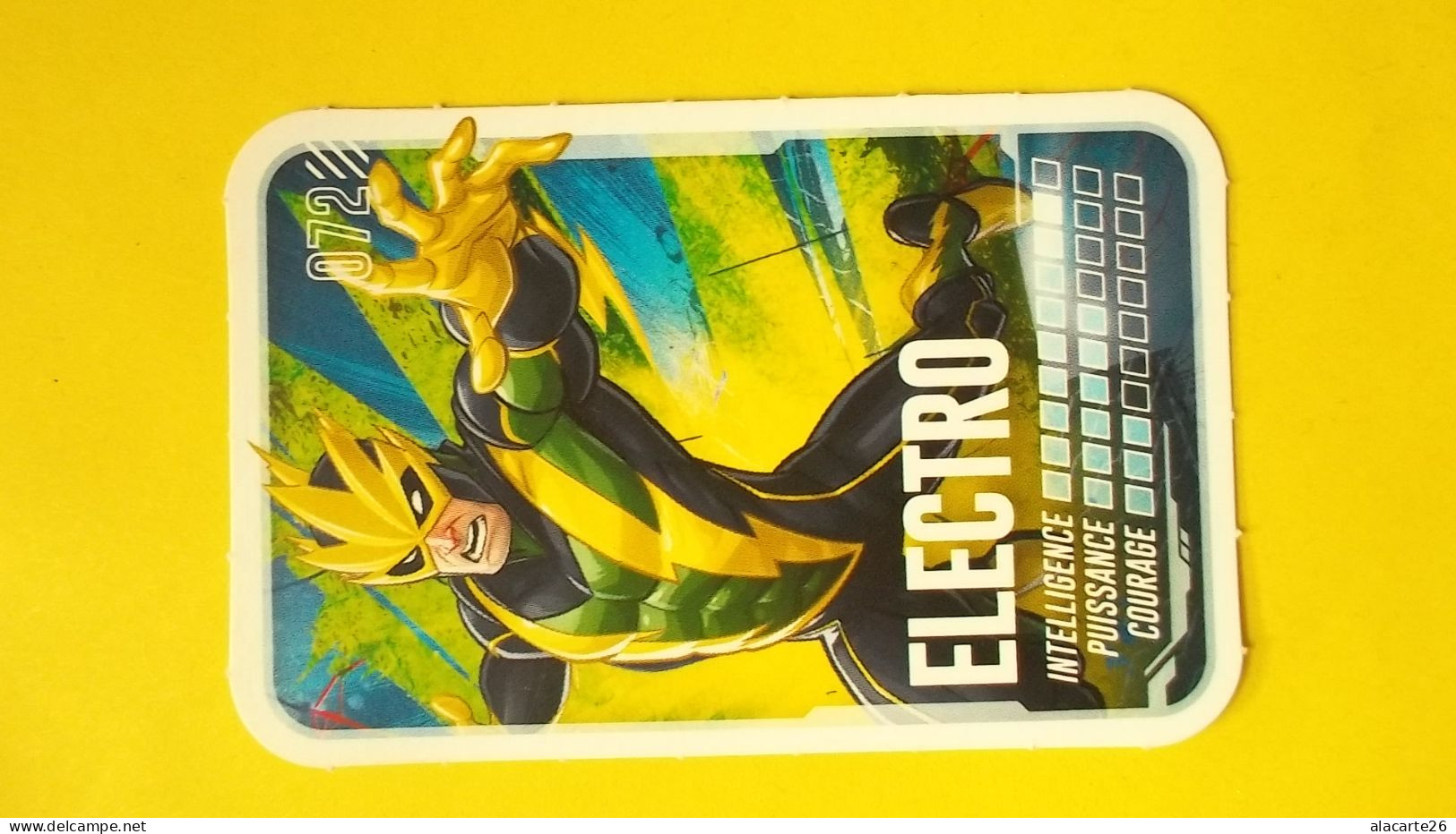 CARTE MARVEL PARS EN MISSION E.LECLERC " ELECTRO" N°072 - Marvel