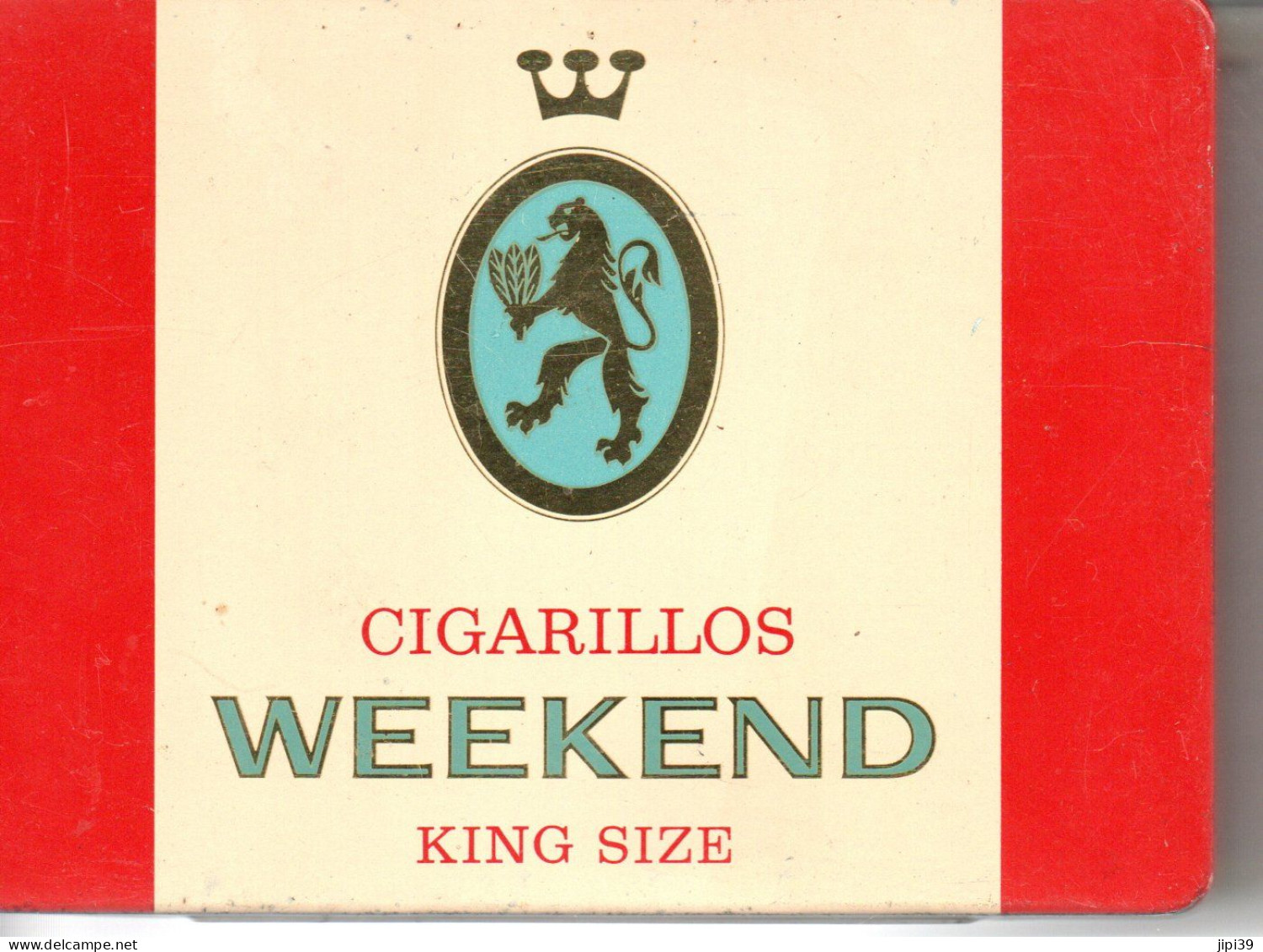 Boite Métal Cigarillos WEEKEND King Size - Boites à Tabac Vides