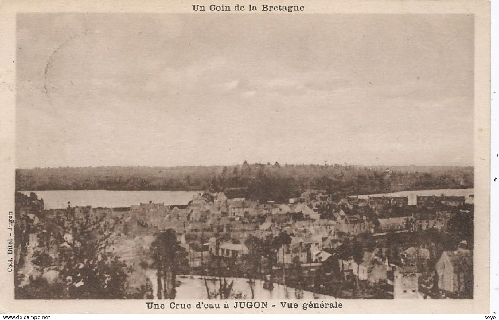 Inondation à Jugon Bretagne Timbre Mercure - Floods