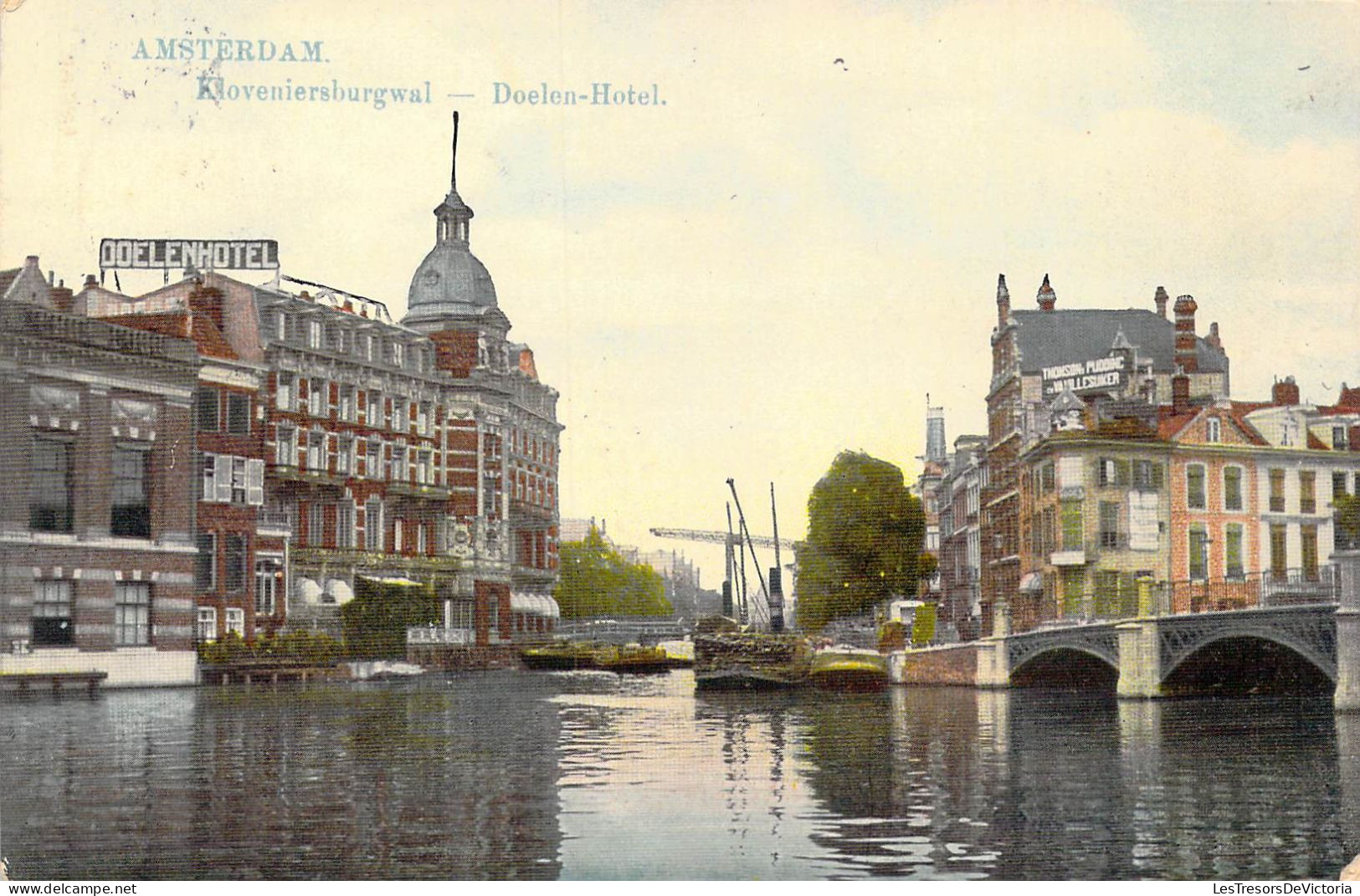 PAYS-BAS - Amsterdam - Kloveniersburgwal - Doelen-Hotel - Carte Postale Ancienne - Amsterdam