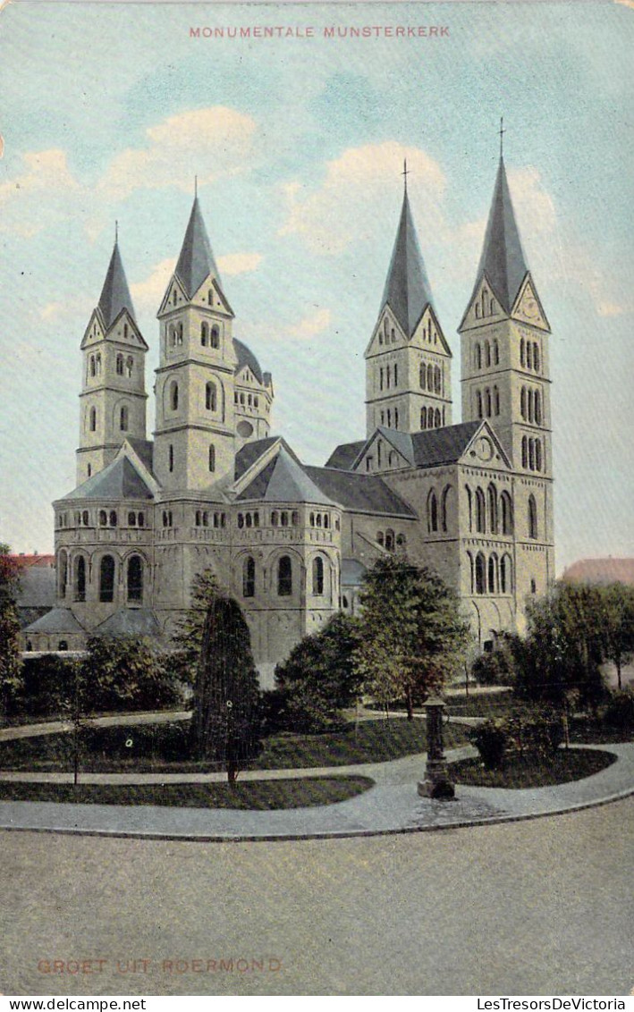 PAYS-BAS - Groet Uit Roermond - Monumentale Munsterkerk - Carte Postale Ancienne - Roermond