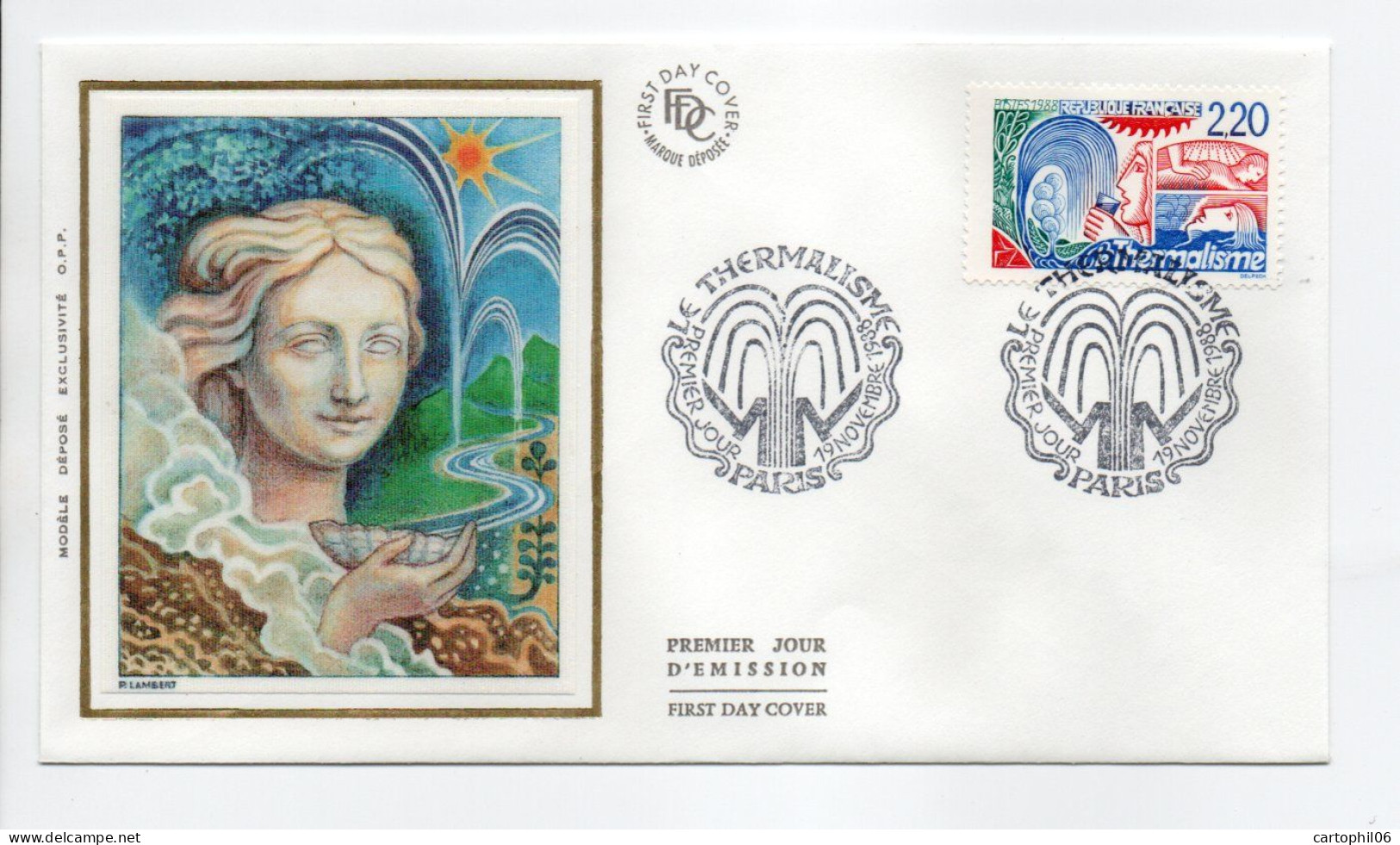 - FDC LE THERMALISME - PARIS 19.11.1988 - - Bäderwesen