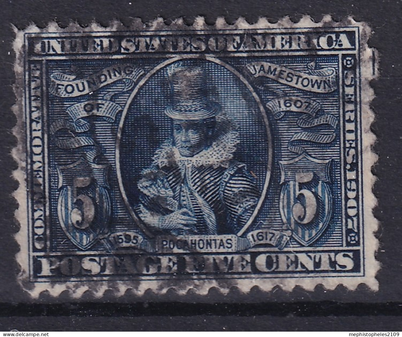 USA 1907 - Canceled - Sc# 330 - Used Stamps