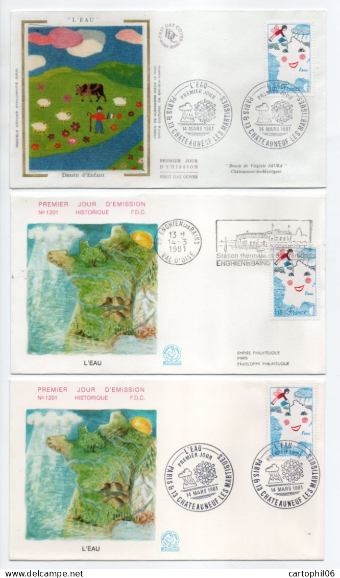 - 3 FDC L'EAU - CHATEAUNEUF LES MARTIGUES 14.3.1988 - - Acqua