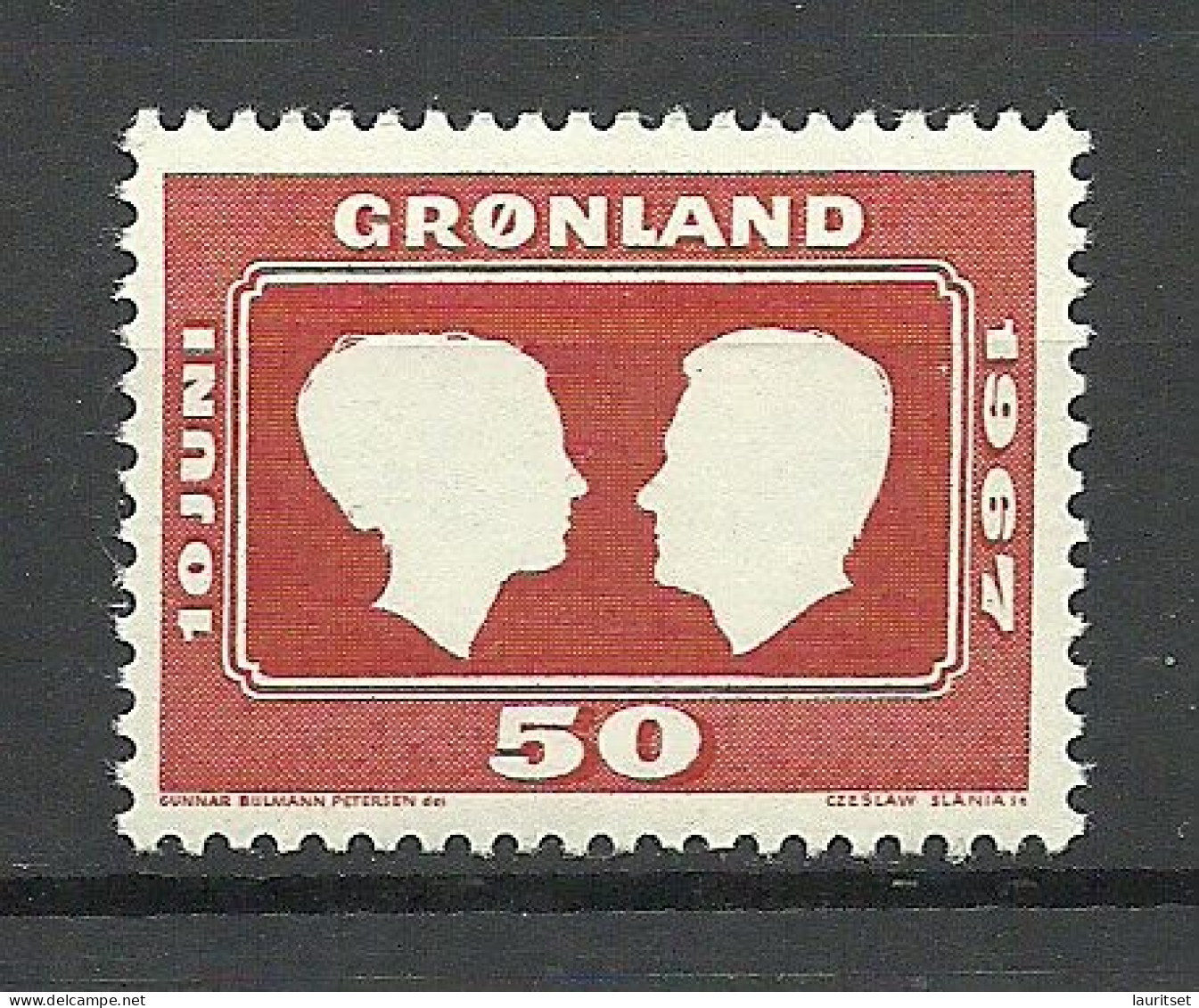 Greenland GRÖNLAND 1967 Michel 67 * - Unused Stamps