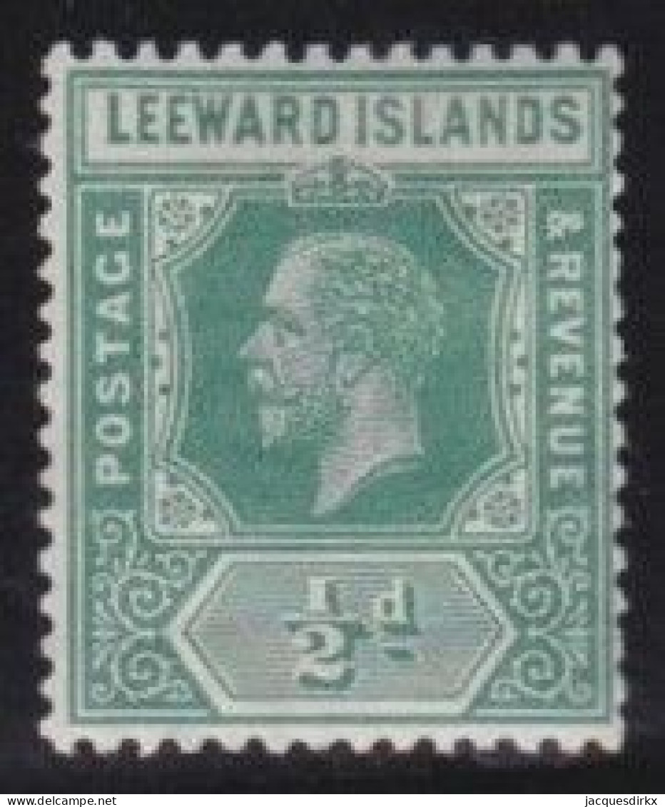 Leeward Islands     .   SG    .   82  Die I     .   *    .     Mint-hinged - Leeward  Islands