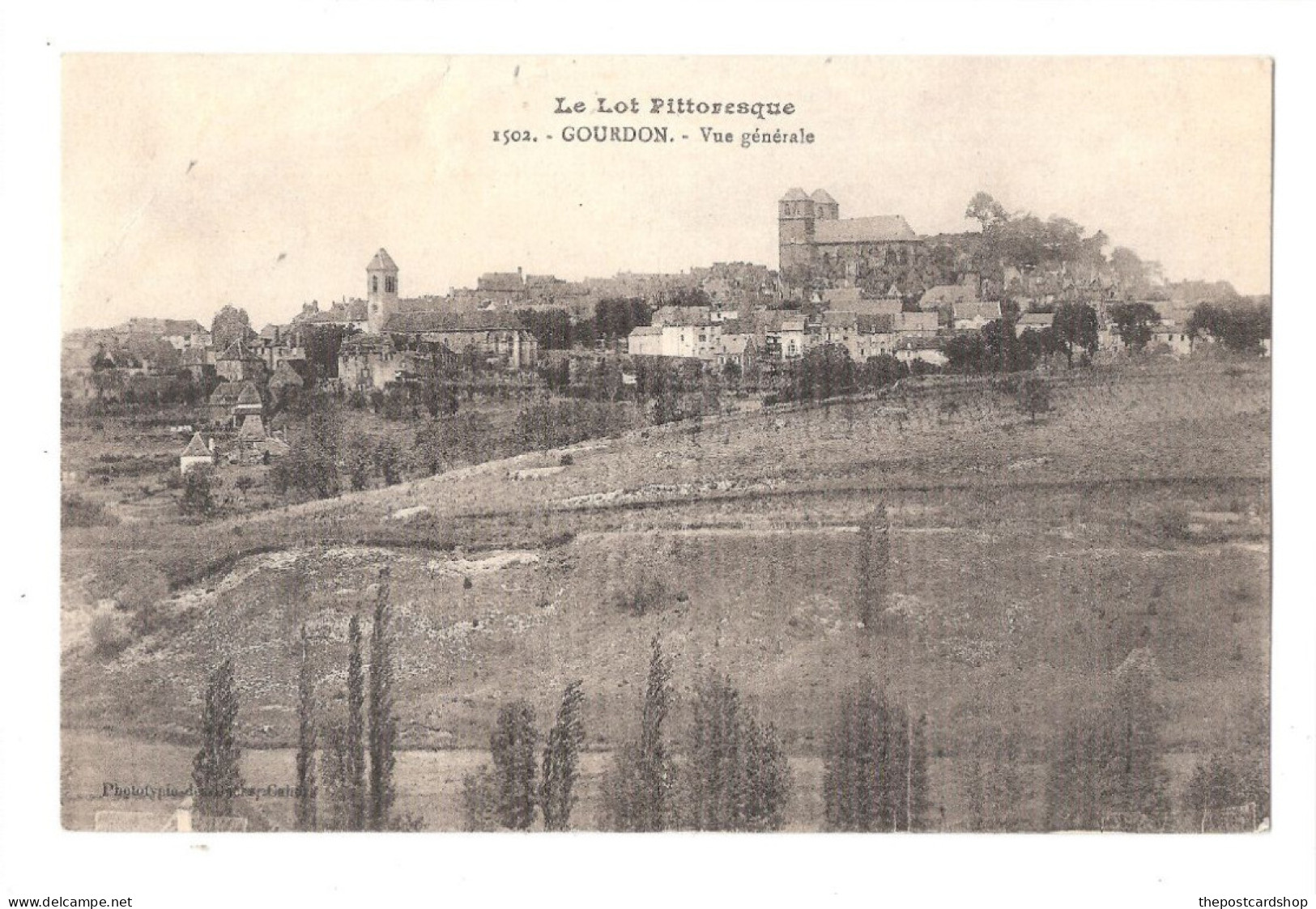 CPA 46 GOURDON Le Lot Pittoresque Vue Générale Unused - Gourdon