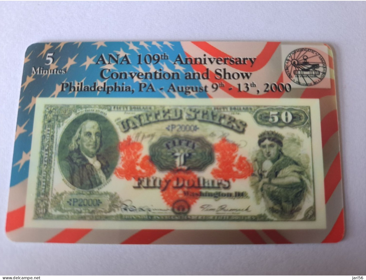 UNITED STATES USA AMERIKA / 5 MINUTES       / MONEY BANKNOTE / COINSHOW/COINSON CARD / MINT   **13218** - Amerivox