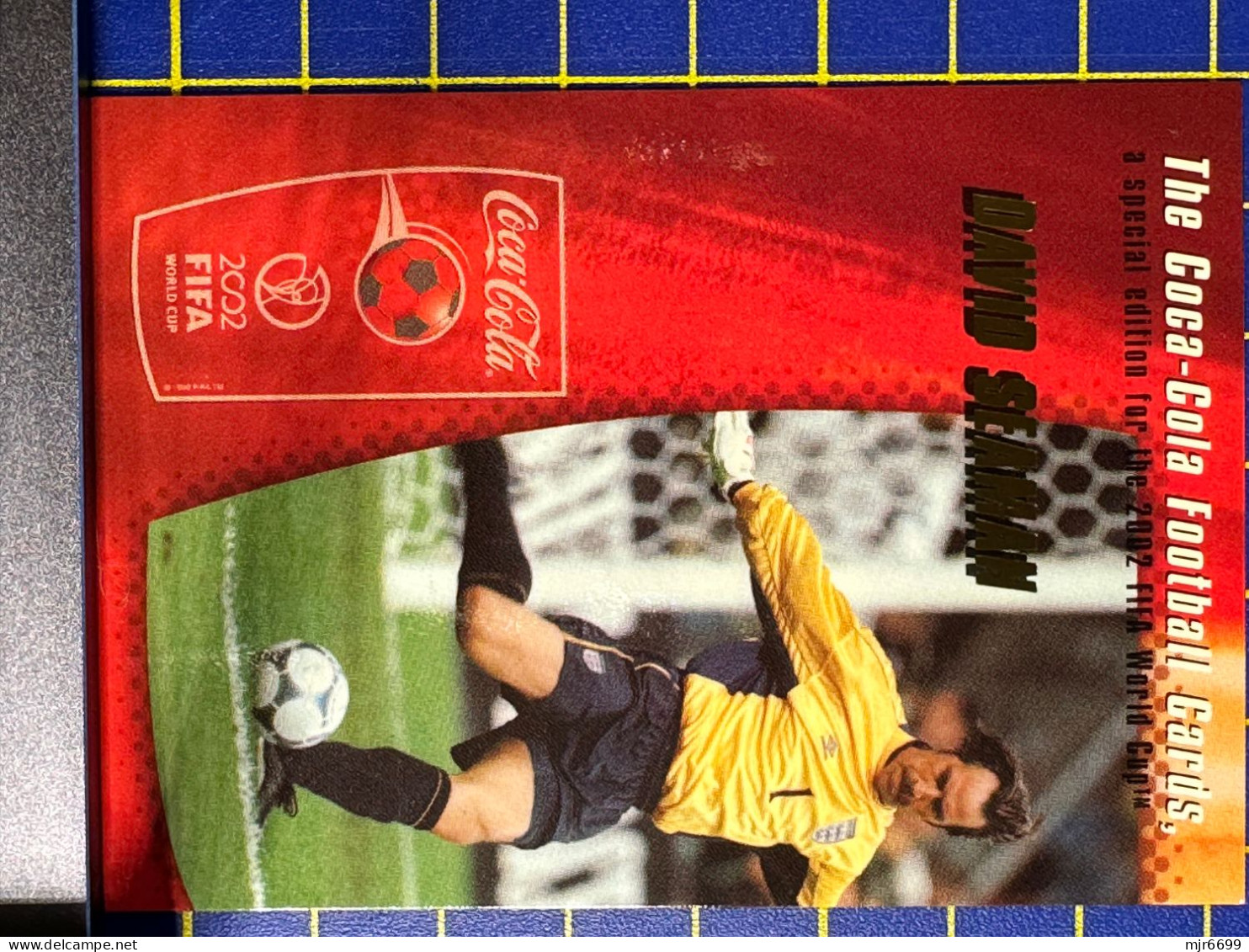 COCACOLA FIFA 2002 WOLRD CUP FOOTBALL CARDS - DAVID SEAMAN, ALMOST PERFECT CONDITION. ORIGINAL - Other & Unclassified