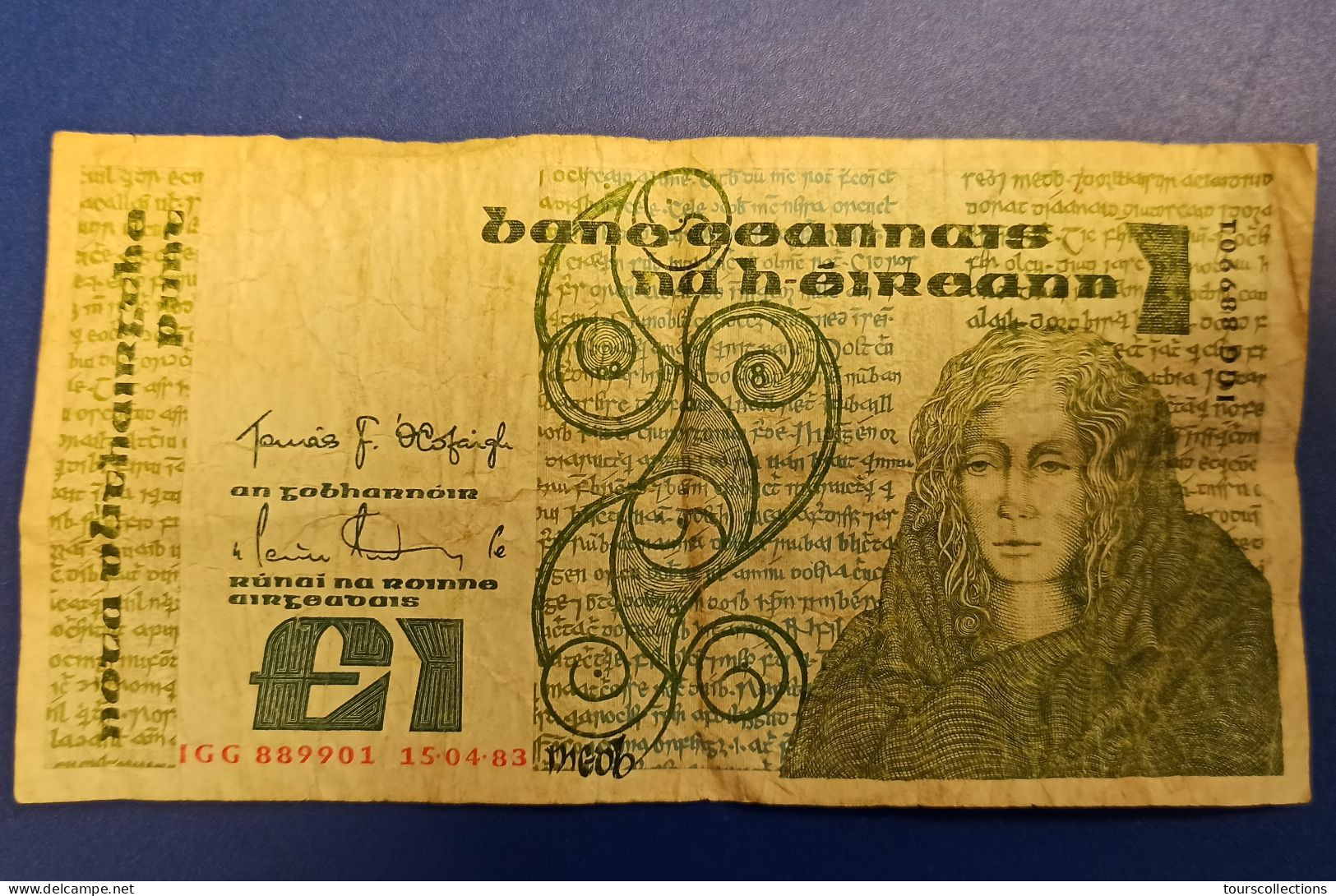 BILLET IRLANDE EIRE 1 Pound IRELAND Très Utilisé 15 Avril 1983 - Irlande