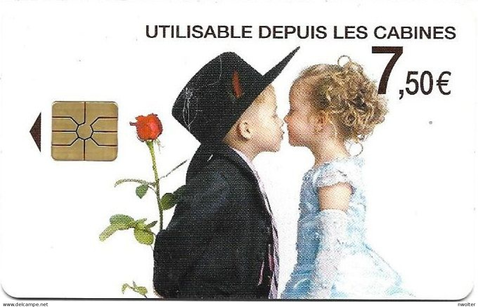 @+ France - Intercall à Puce 7,50€ - Mariage N°4 - Code F1108003 - Ref : CC-INT6D Verso Logo Intercall - 31/12/2013 - 2011