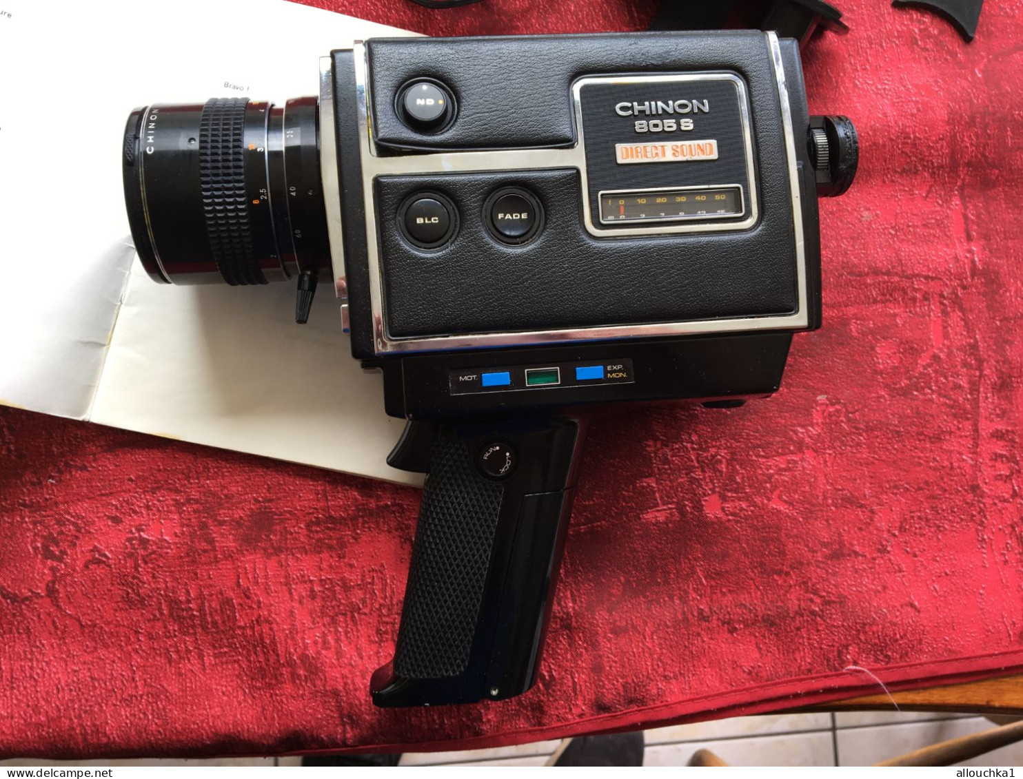 État De Fonctionnement Appareil Photo Camera Chinon 805 S Direct Sound Super 8 Movie Camera, 1975's + Sacoche + 2 Micros - Cámaras Fotográficas