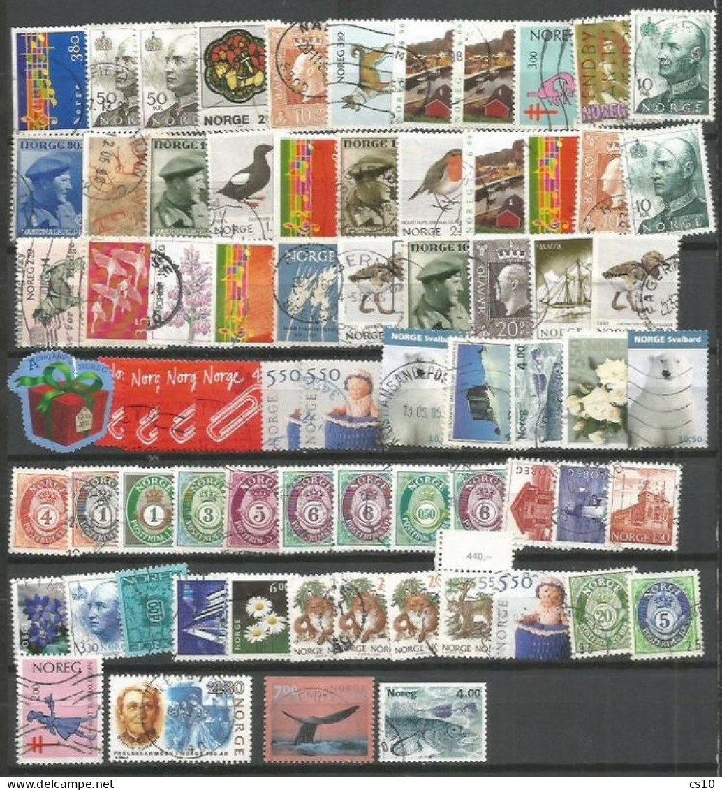 NOREG NORGE NORWAY Wholesale Lot In 5 Scans # 400++ Pcs With Pairs, Blocks, Some HVs In Very HIGH QUALITY!! - Colecciones