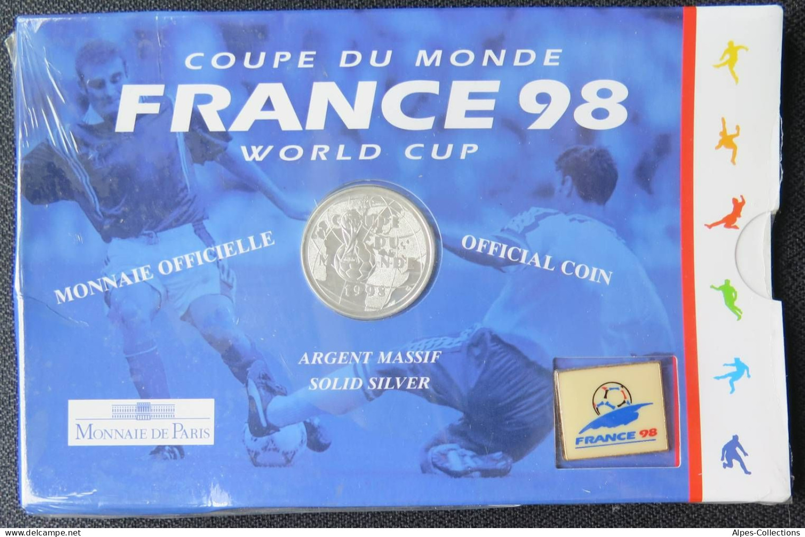 F1003.01 - COFFRET BU - FRANCS - 1997 - 1 Franc Coupe Du Monde 1998 Sous Blister - BU, BE & Coffrets