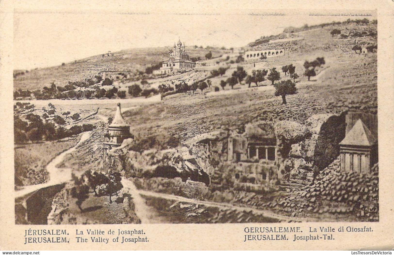 ISRAEL - Jérusalem - La Vallée De Josaphat - Carte Postale Ancienne - Israel