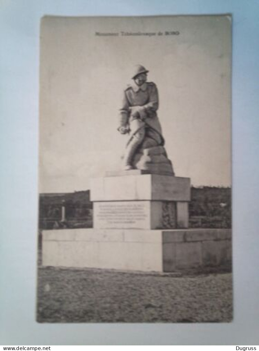 CPA Monument Tchécoslovaque De Bobo - Monuments Aux Morts