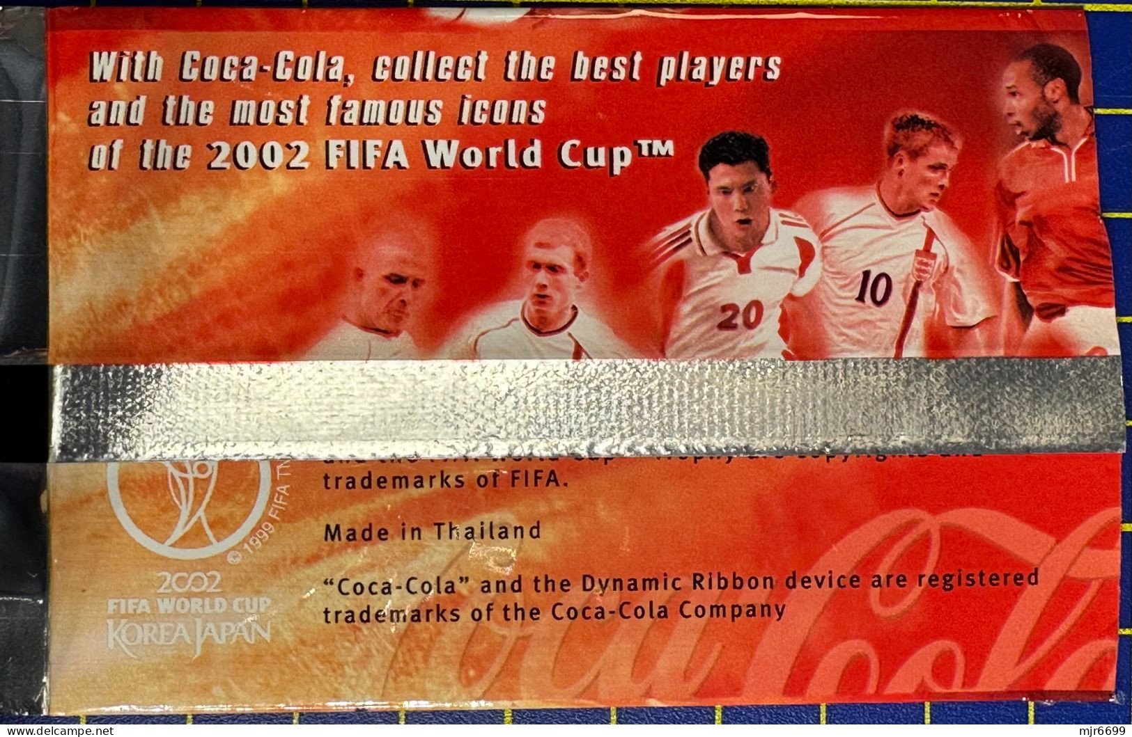 COCACOLA FIFA 2002 WOLRD CUP FOOTBALL CARDS -MARCEL DESALLY, ALMOST PERFECT CONDITION. ORIGINAL - Autres & Non Classés