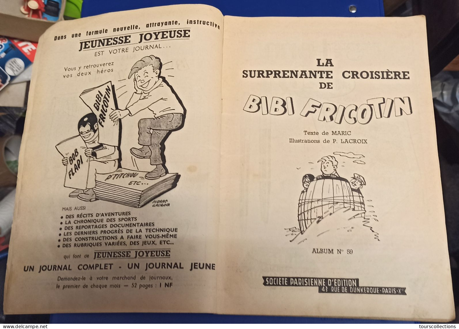BD N° 59 La Surprenante Croisière De BIBI FRICOTIN De 1963 Par Pierre LACROIX - Bibi Fricotin