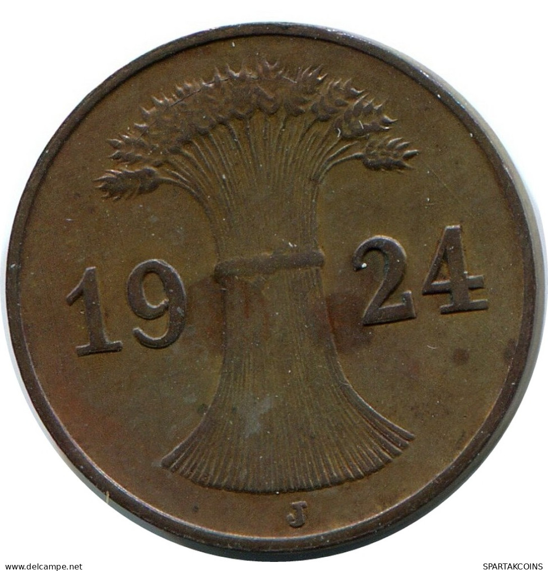 1 REICHSPFENNIG 1924 J ALLEMAGNE Pièce GERMANY #DB773.F - 1 Rentenpfennig & 1 Reichspfennig