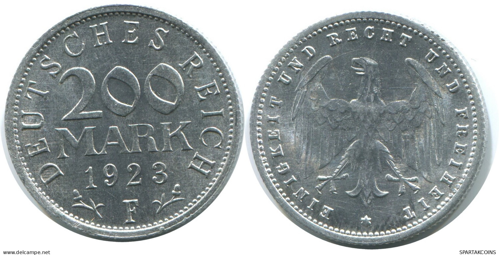 200 MARK 1923 F ALEMANIA Moneda GERMANY #AE418.E - 200 & 500 Mark