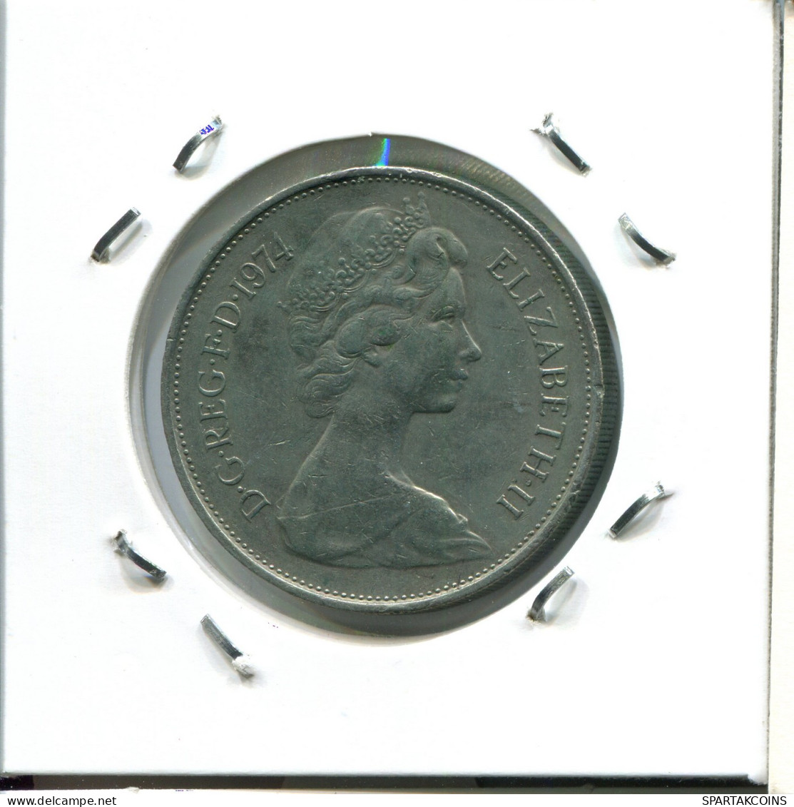 10 PENCE 1974 UK GBAN BRETAÑA GREAT BRITAIN Moneda #AX005.E - 10 Pence & 10 New Pence
