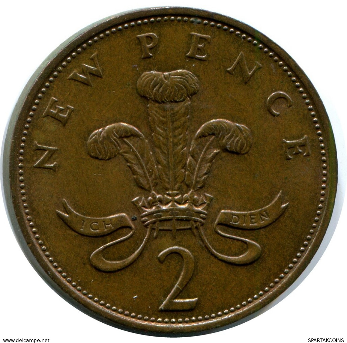 2 NEW PENCE 1976 UK GBAN BRETAÑA GREAT BRITAIN Moneda #AZ046.E - 2 Pence & 2 New Pence