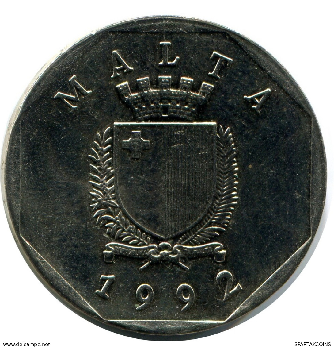 50 CENTS 1992 MALTA Moneda #AZ315.E - Malte