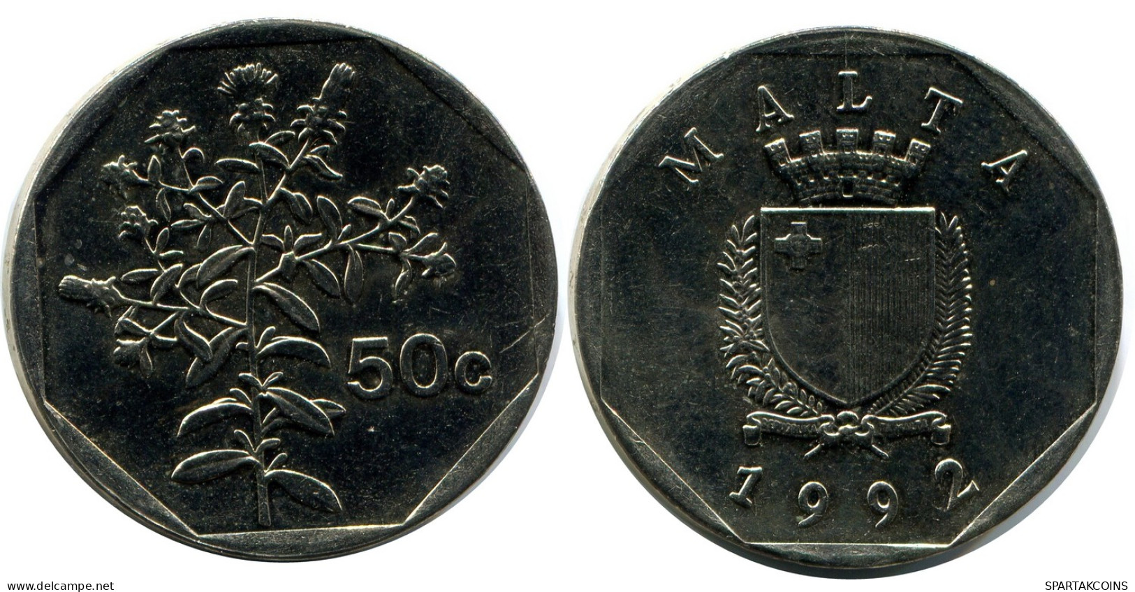 50 CENTS 1992 MALTA Moneda #AZ315.E - Malte