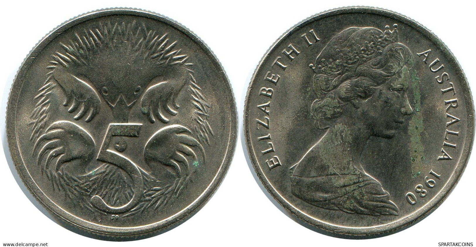 5 CENTS 1980 AUSTRALIE AUSTRALIA Pièce #AZ164.F - 5 Cents