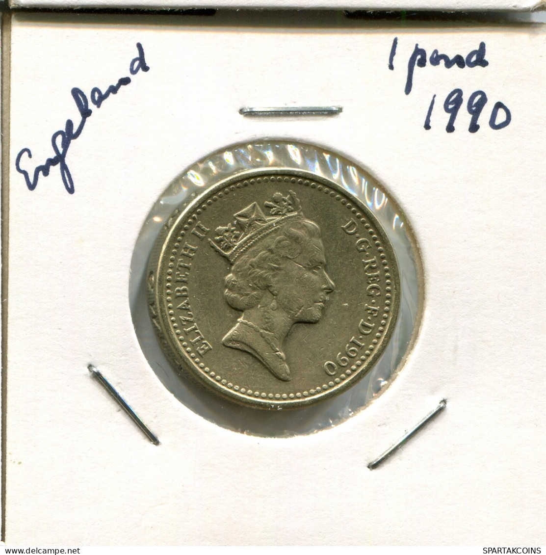 POUND 1990 UK GREAT BRITAIN Coin #AN555.U - 1 Pound