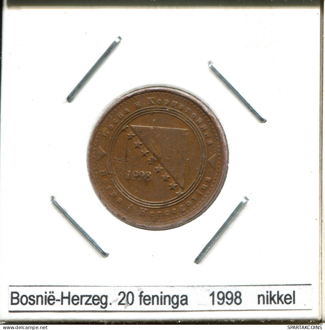 20 FENNINGA 1998 BOSNIE-HERZÉGOVINE BOSNIA AND HERZEGOVINA Pièce #AS586.F - Bosnie-Herzegovine