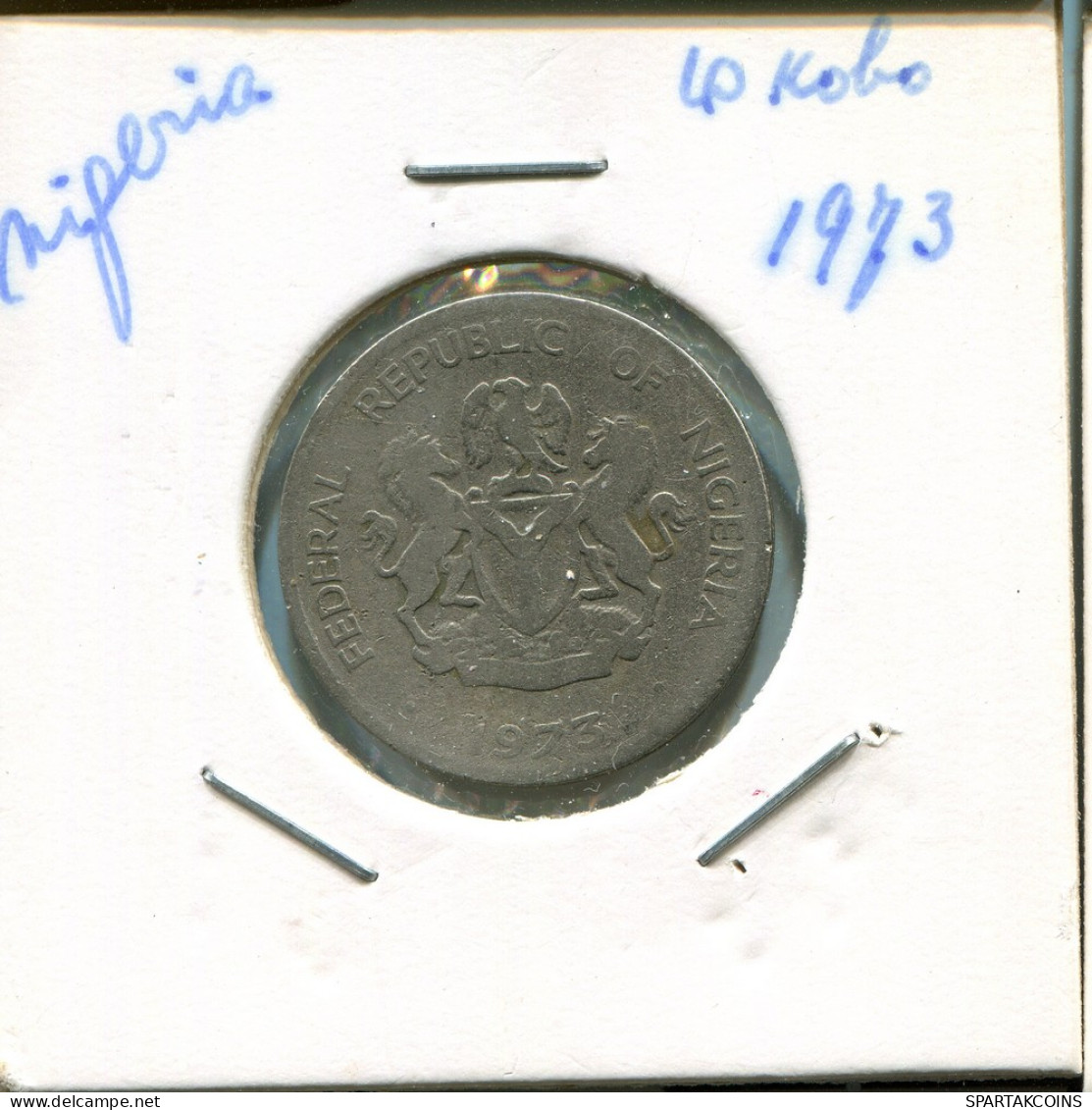 10 KOBO 1973 NIGERIA Münze #AN734.D - Nigeria