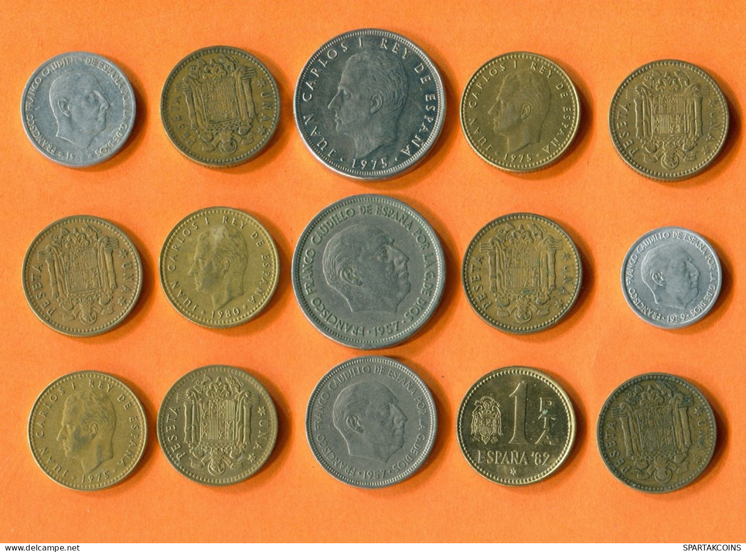 ESPAÑA Moneda SPAIN SPANISH Moneda Collection Mixed Lot #L10246.1.E -  Verzamelingen