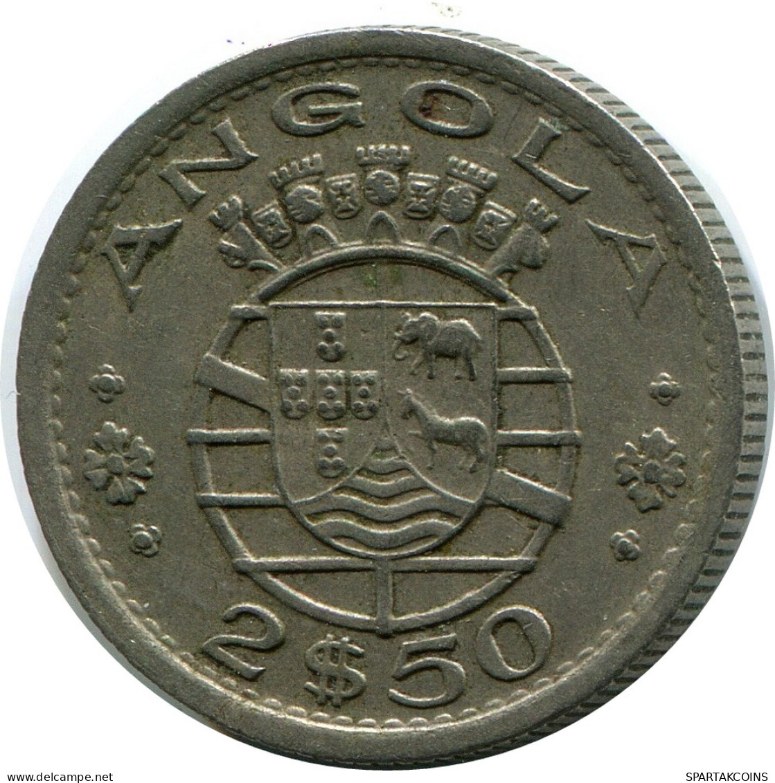 25 ESCUDOS 1956 ANGOLA Moneda #AP850.E - Angola