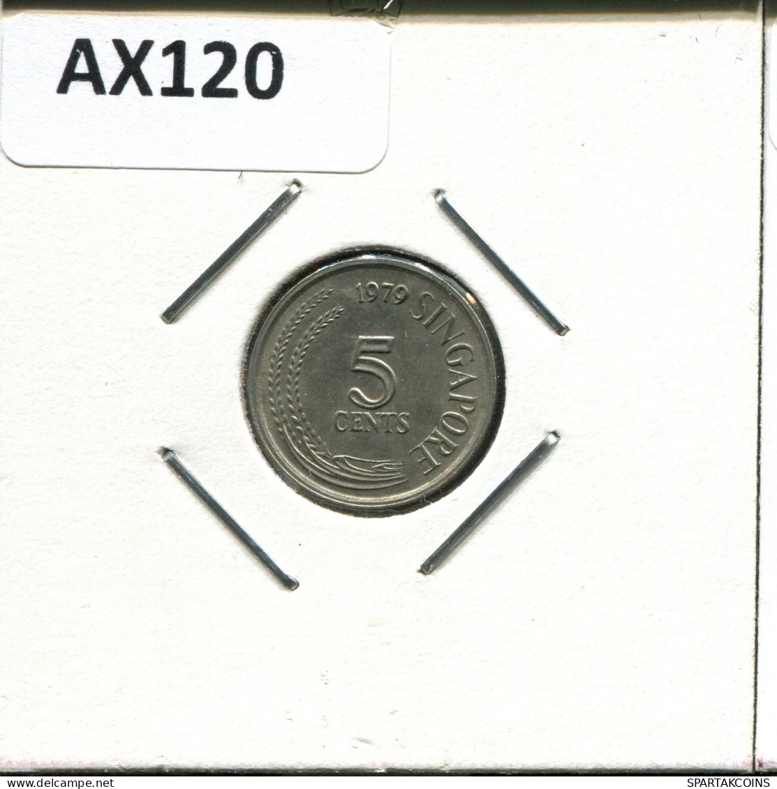 5 CENTS 1979 SINGAPUR SINGAPORE Münze #AX120.D - Singapour