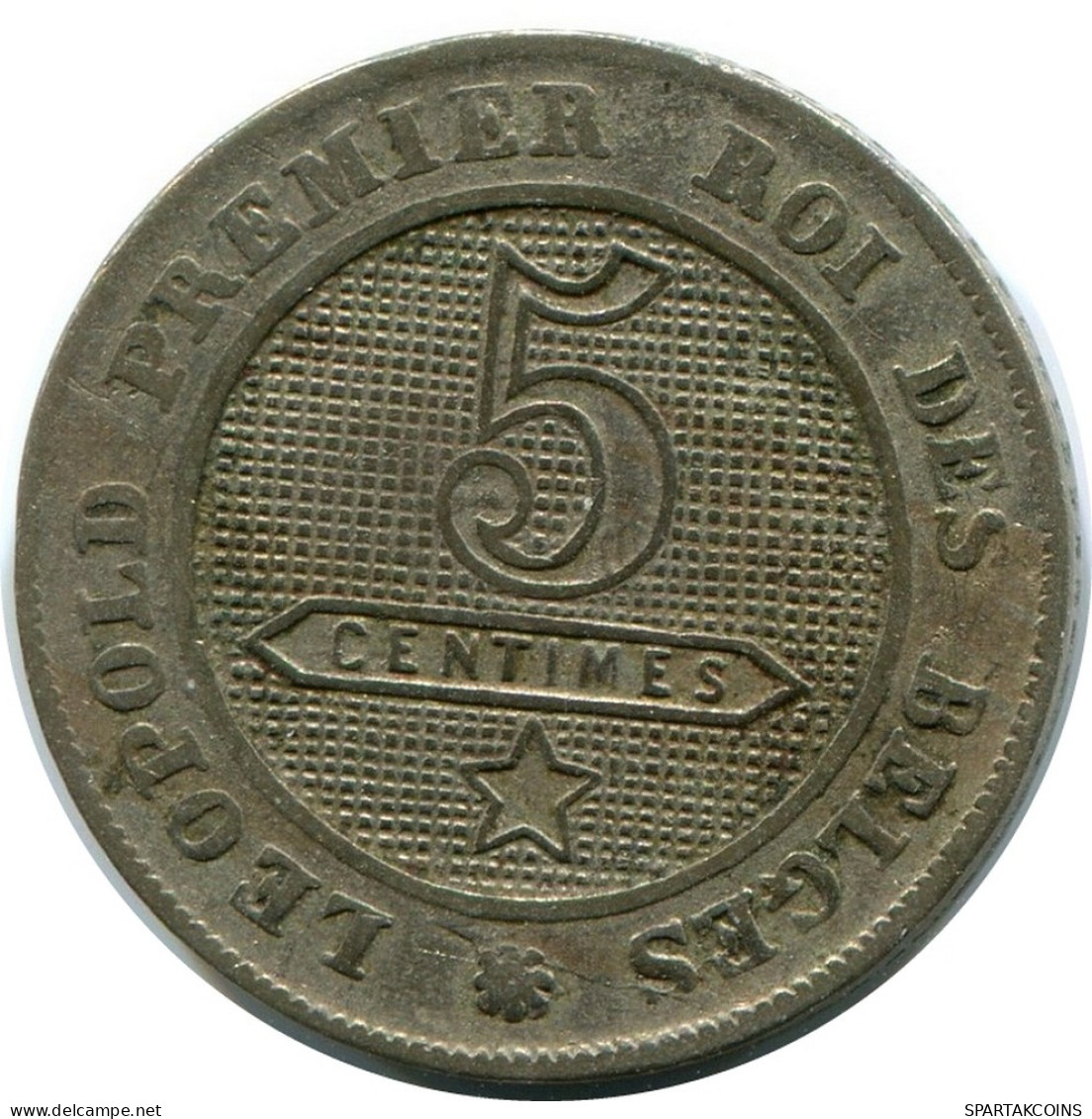 5 CENTIMES 1862 BELGIUM Coin #AX362.U - 5 Cents