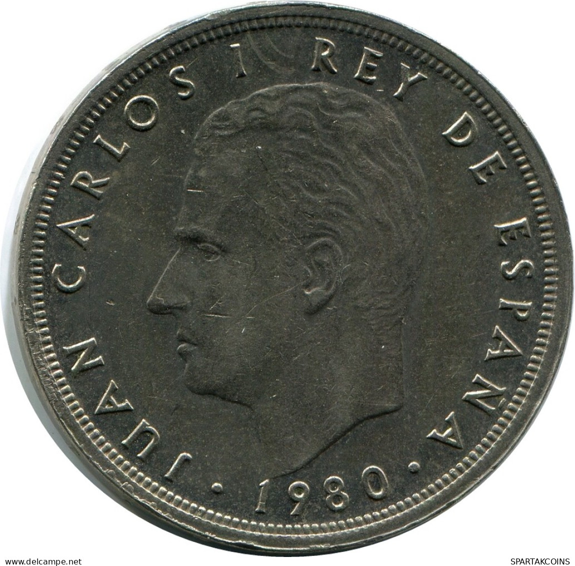 50 PESETAS 1980 SPAIN Coin #AR188.U - 50 Pesetas