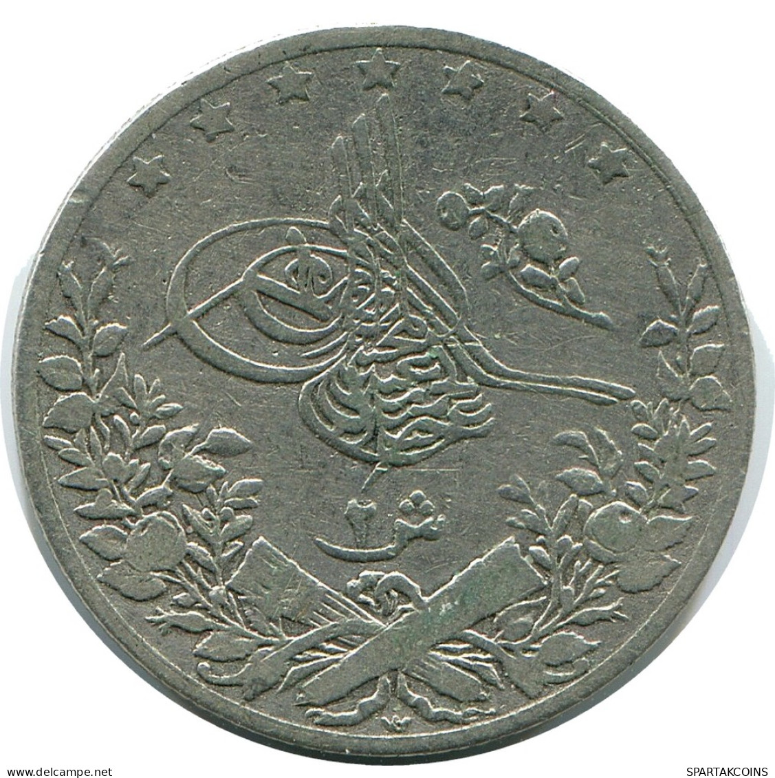 2 QIRSH 1891 ÄGYPTEN EGYPT Islamisch Münze #AH284.10.D - Egypt